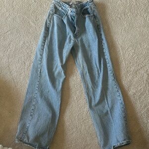 Abercrombie and Fitch 90s relaxed Jean high-rise curve love 2S